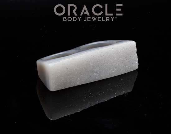 Druzy Agate Double Finger Ring Size 8.5 and 9.5