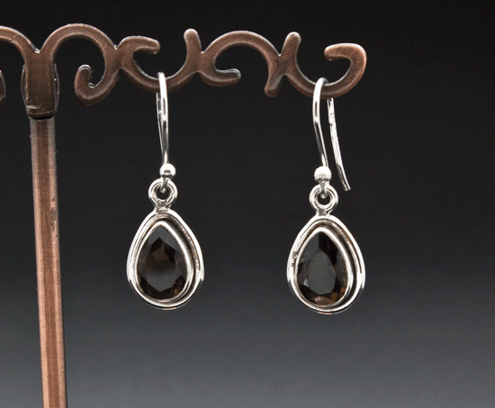 Sterling Silver Smoky Quartz Earrings