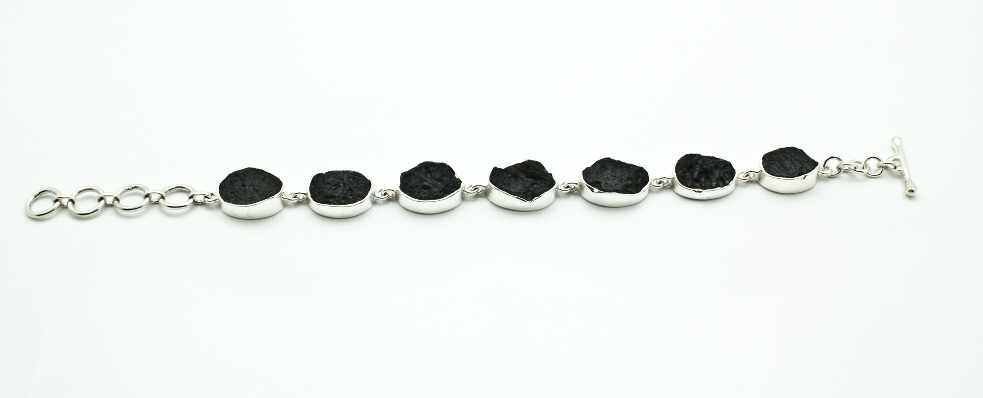 Sterling Silver Tektite Bracelet