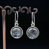 Sterling Silver Tourmalated Quartz Earrings
