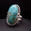Sterling Silver Turquoise Ring Size 5