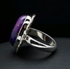 Sterling Silver Copper Purple Turquoise Ring Size 5