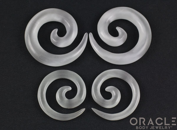 White Cats Eye Spirals