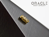 14k Channel Set Diamond Threadless Gold End