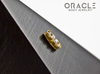 14k Channel Set Diamond Threadless Gold End