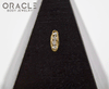 14k Channel Set Diamond Threadless Gold End