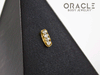 14k Channel Set Diamond Threadless Gold End