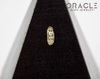 14k Channel Set Diamond Threadless Gold End