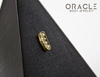 14k Channel Set Diamond Threadless Gold End
