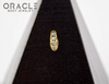 14k Channel Set Diamond Threadless Gold End