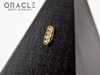 14k Channel Set Diamond Threadless Gold End