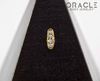 14k Channel Set Diamond Threadless Gold End