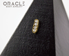 14k Channel Set Diamond Threadless Gold End