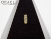 14k Channel Set Diamond Threadless Gold End