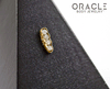 14k Large Channel Set Diamond Threadless Gold End