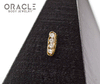 14k Large Channel Set Diamond Threadless Gold End