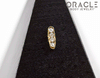 14k Large Channel Set Diamond Threadless Gold End
