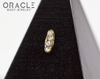 14k Large Channel Set Diamond Threadless Gold End