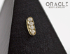 14k Large Channel Set Diamond Threadless Gold End