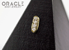 14k Large Channel Set Diamond Threadless Gold End