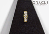 14k Large Channel Set Diamond Threadless Gold End
