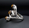 Sterling Silver Yellow Tiger Eye Ring Size 7