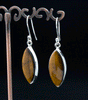 Sterling Silver Yellow Tiger Eye Earrings