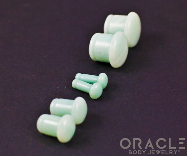 Amazonite Single Flare Plugs