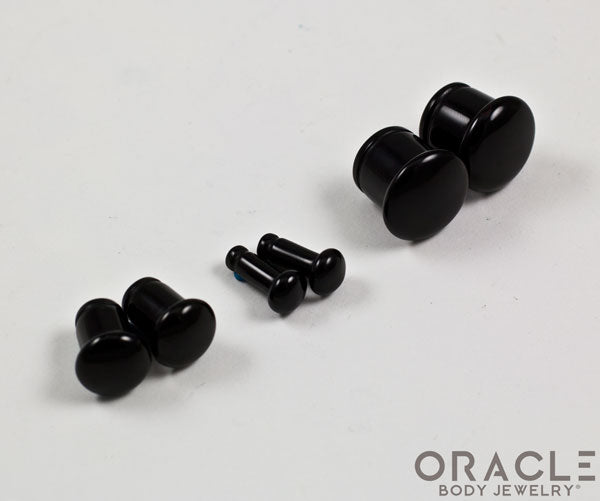 Black Onyx Single Flare Plugs