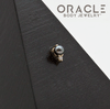 14k Gold Black Pearl and Diamond Threadless End