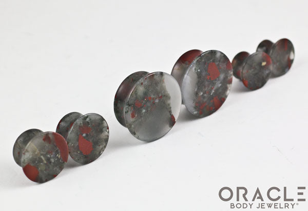 Bloodstone Mayan Style Flare Plugs