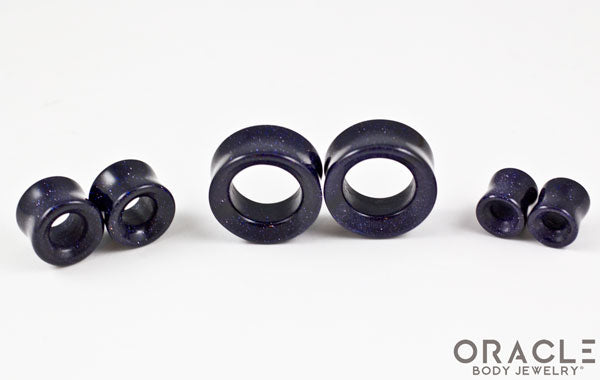 Blue Goldstone Eyelets / Tunnels