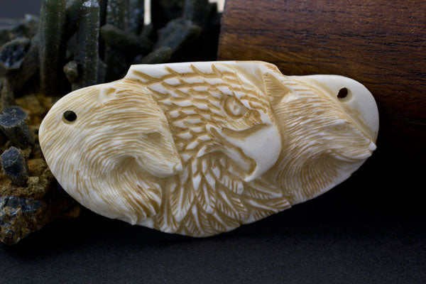 Carved Bolo Tie Pendant