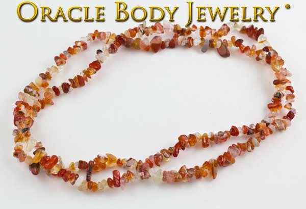 Carnelian Chip Necklace