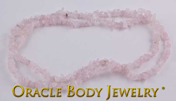 Rose Quartz Chip Necklace