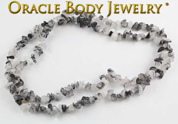 Tourmalated Quartz Chip Necklace