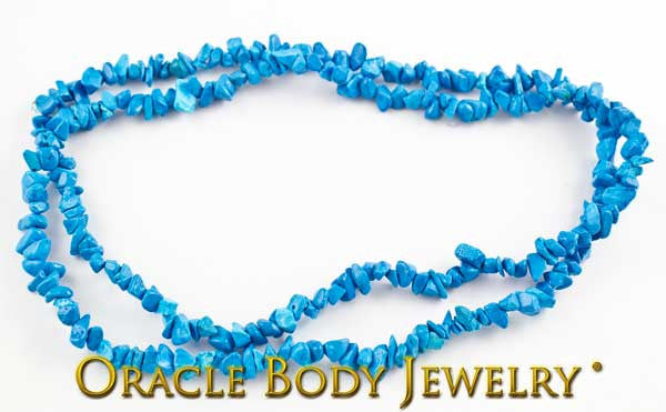 Dyed Howlite Chip Necklace