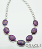 Sterling Silver Copper Purple Turquoise Necklace
