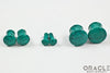 Synthetic Green Spiderweb Turquoise Single Flare Plugs