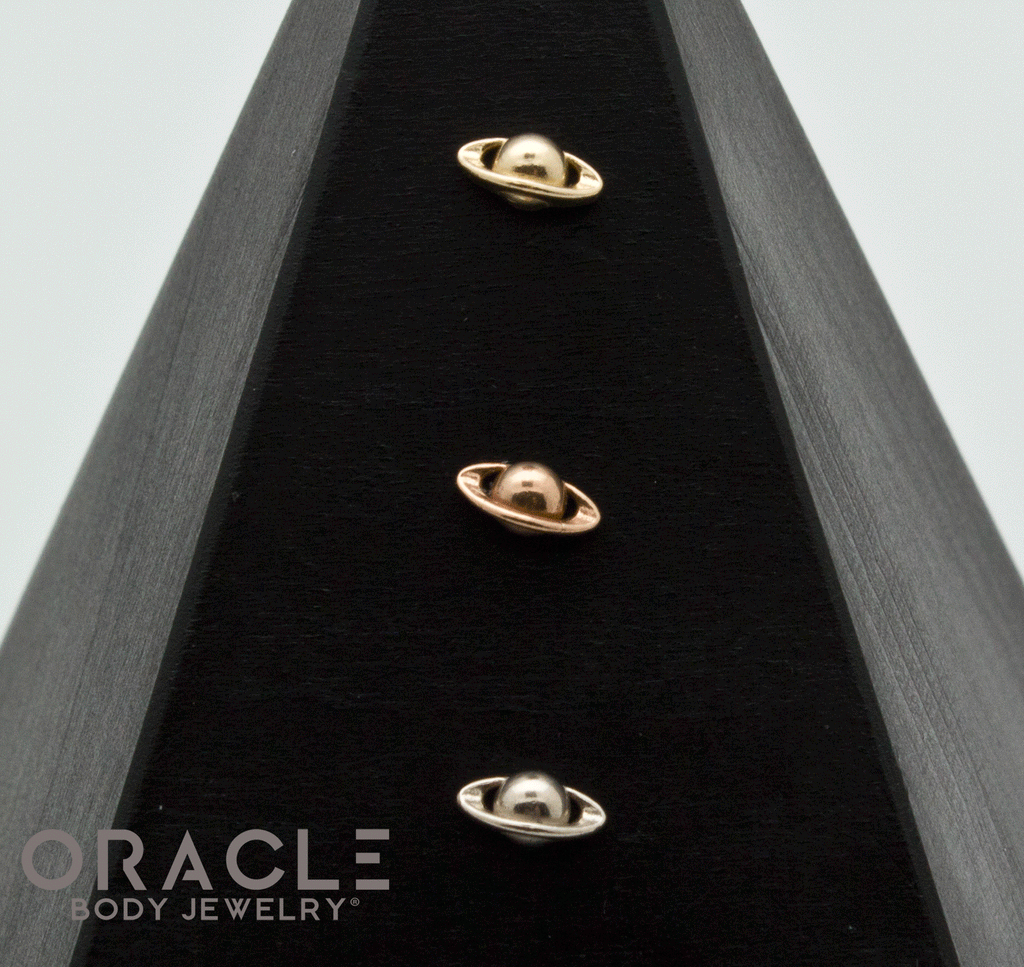 14k Gold Halo Threadless End