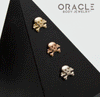 14k Gold Jolly Roger Threadless End