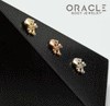 14k Gold Jolly Roger Threadless End