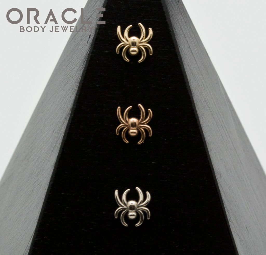 14k Gold Spider Baby Threadless End