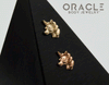 14k Gold Sparkle Threadless End Left Facing