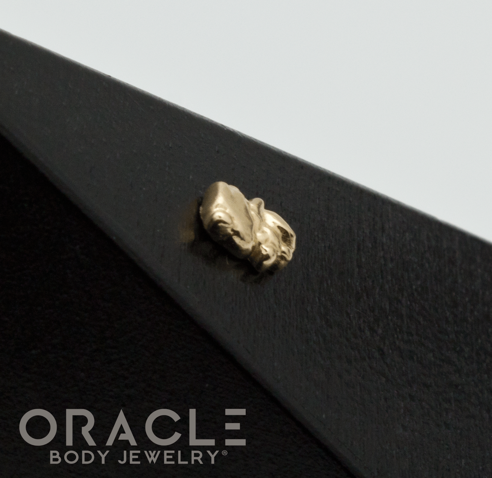 14k Gold Nugget Threadless End