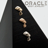 14K Gold Nefertiti Threadless End