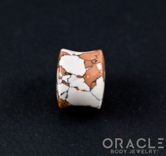 Synthetic Gold Coast Turquoise Double Flare Plugs