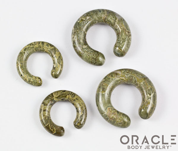 Green Brecciated Jasper Stone Rings