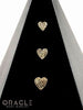14k Hammered Heart Threadless Gold End