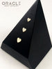 14k Hammered Heart Threadless Gold End